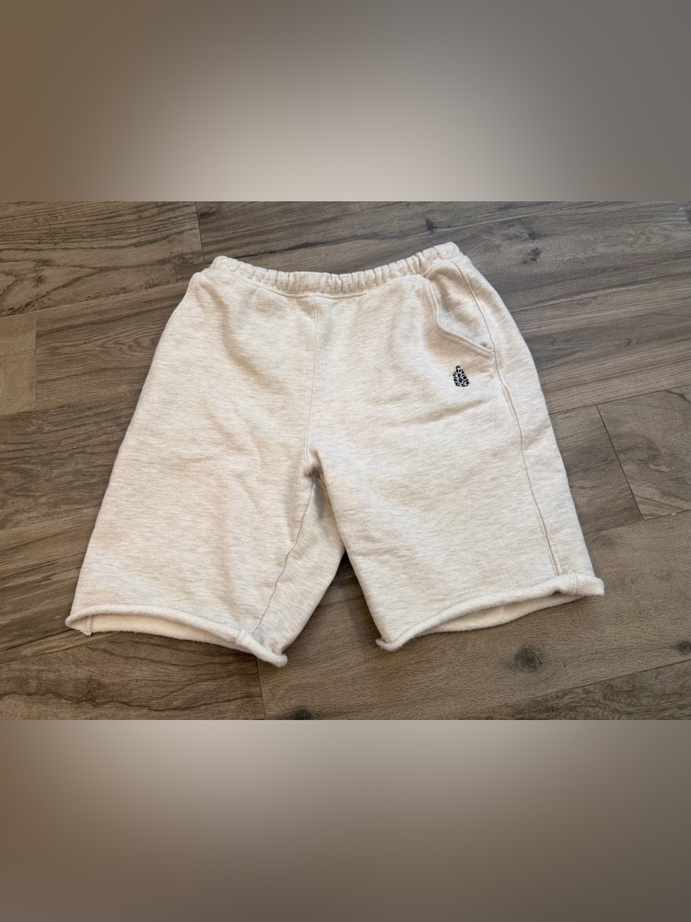 Free People Movement Womens Oatmeal Heather Sweatpants Lounge Shorts Size S